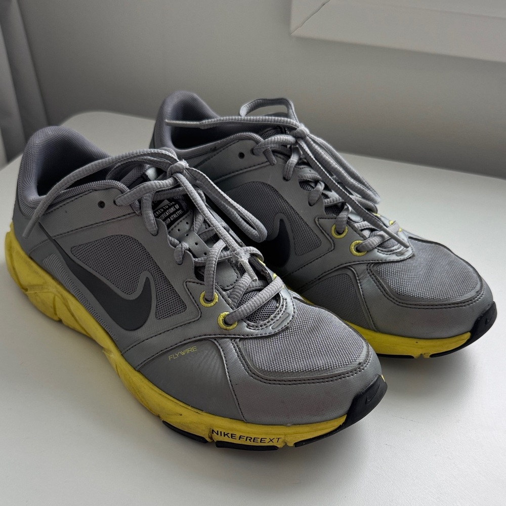 Nike Gray and Yellow Running Shoes